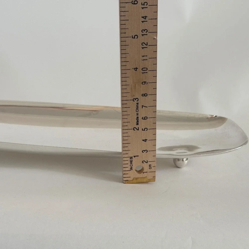 Vintage Gump's EPC Silver Plate Footed Tray‎ 13